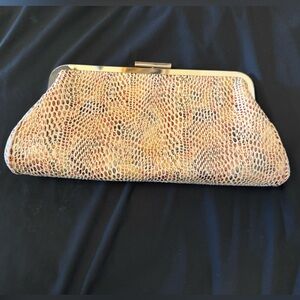 Chic Urban Expressions Snakeskin Clutch